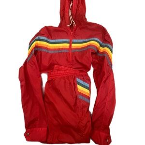 Vintage Volleys Rainbow Tracksuit Windbreaker Unisex Retro